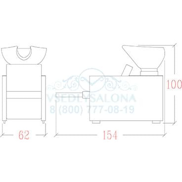 Мойка парикмахерская KUBIK MASSAGE