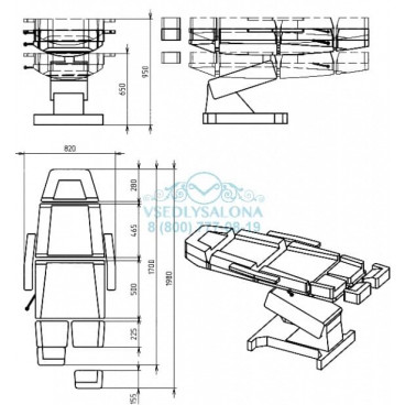 Педикюрное кресло "Профи 3"