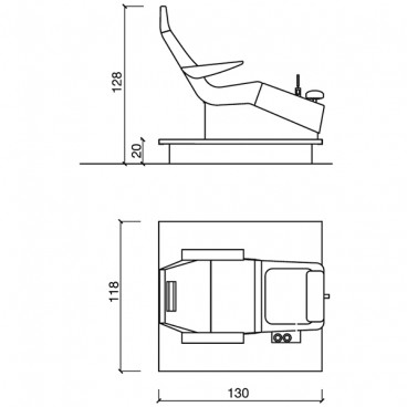 Педикюрный СПА комплекс "STREAMLINE PIPELESS DECK SHIATSU"