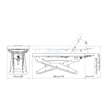 Массажная кушетка "Sereneya-1S"