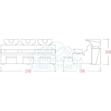 Мойка парикмахерская NAPOLEONE III RELAX