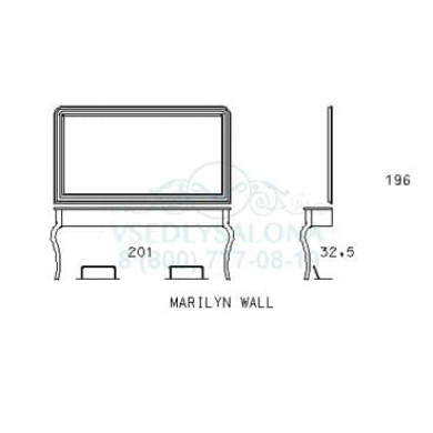Двойное рабочее место мастера MARILYN WALL