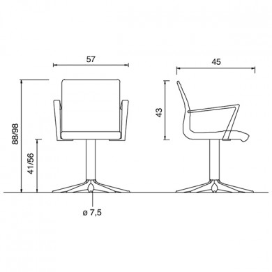Кресло парикмахерское &quot;ALUOTIS&quot;