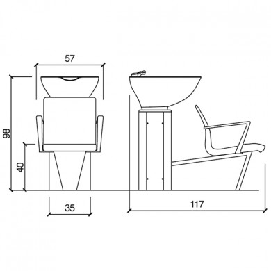 Мойка парикмахерская &quot;WASH INN ECOBLACK&quot;