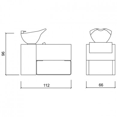 Мойка парикмахерская "Kubisled"